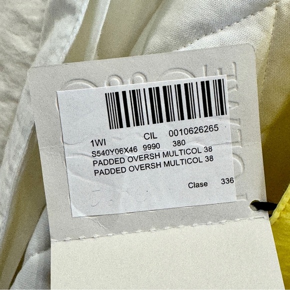 NWT Loewe Padded Overshirt Multicolored Jacket Leather Collar Over shir multi - Picture 10 of 16